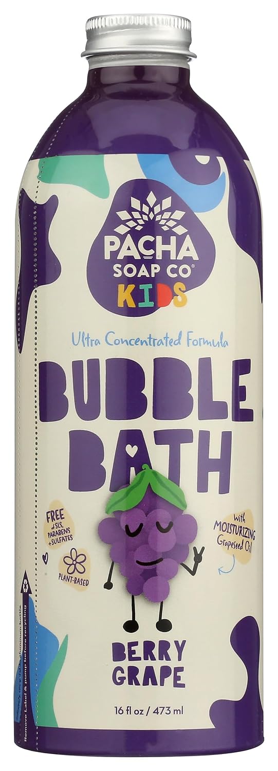 Pacha Soap Kids Berry Grape Bubble Bath, 16 FZ