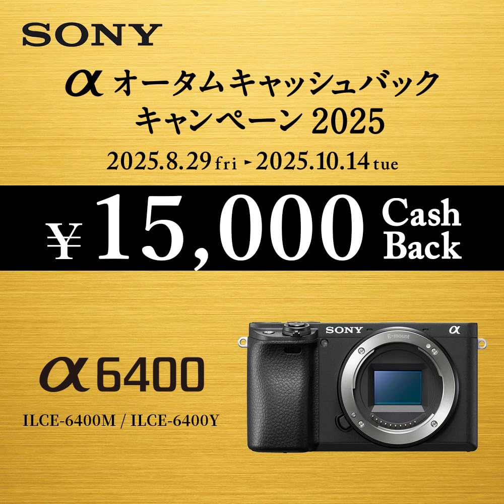 SONY - SONY  α6400 ILCE-6400Y Amazon.com: Sony ILCE-6400Y B Alpha a6400 Mirrorless Camera
