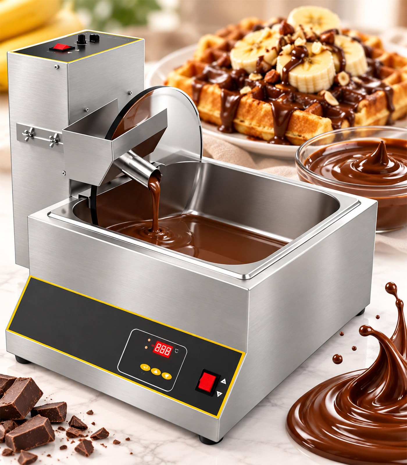 Macchina per sciogliere e temperare Il Cioccolato 220V-8L