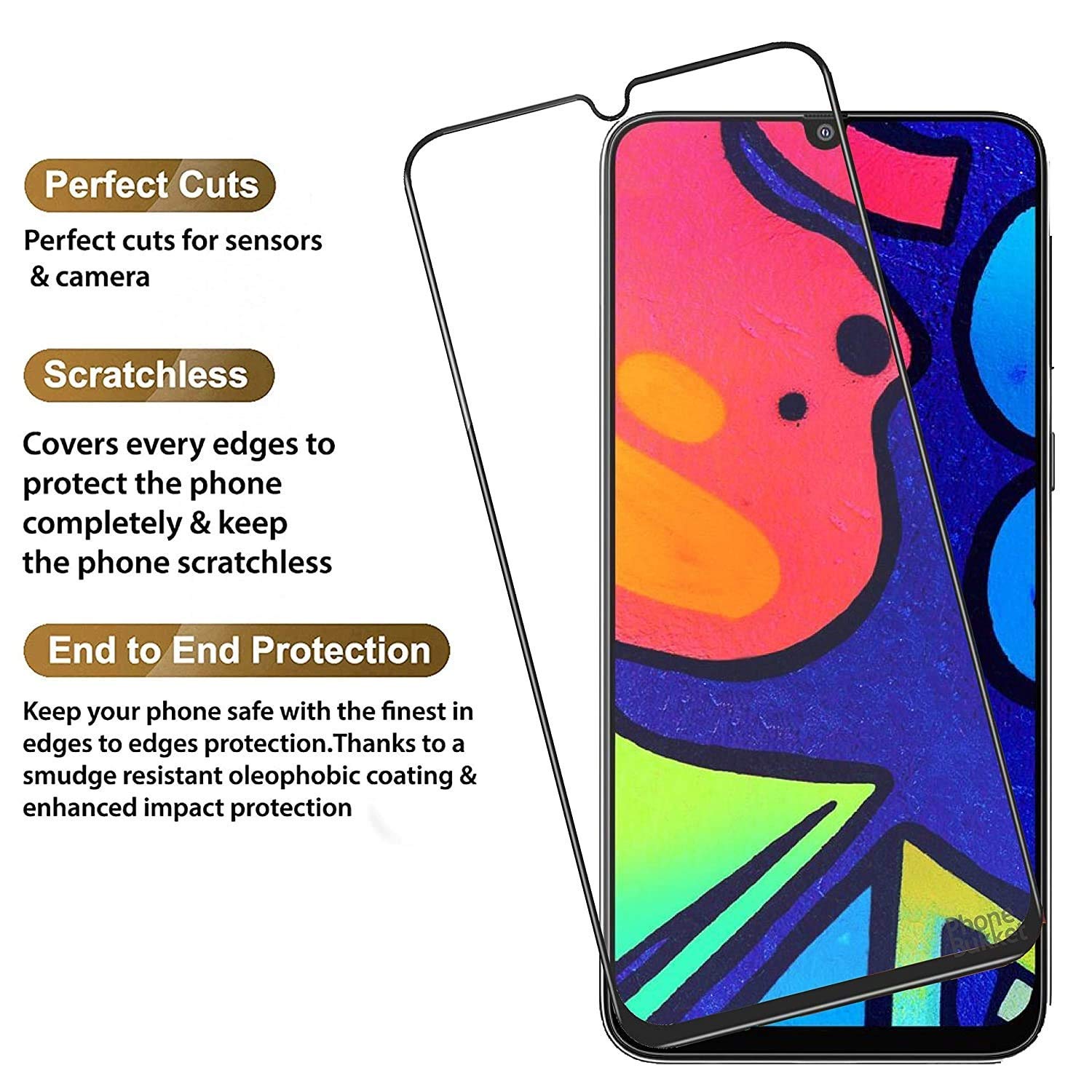 Buy Nishtech® Edge To Edge 11d Tempered Glass Screen Protector For 