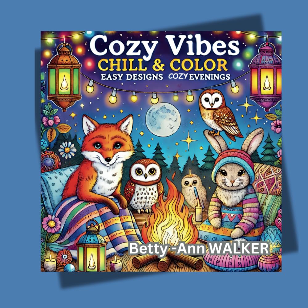 Cozy Vibes: Chill & Color Bold and Easy Designs for Adults & Teens (Bold & Easy)