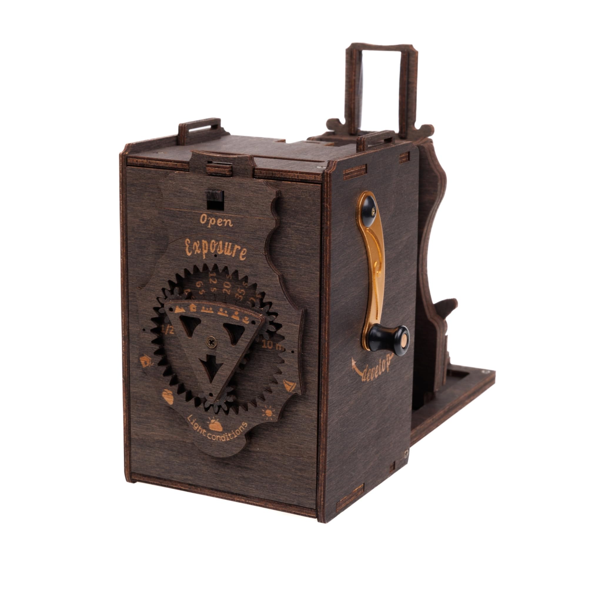 Jollylook Nahtbildkamera aus Holz, Braun