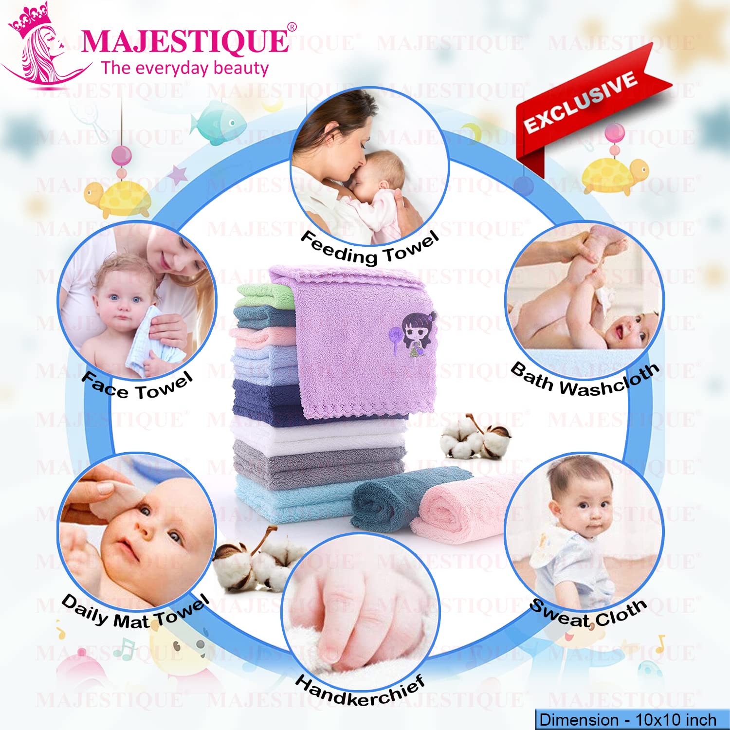 Majestique Portable Baby Care Kit- Nursery Healthcare & Grooming Set for New Born Babies Grooming Set and Toddlers - Perfect for Manicure Bath Accessories (11Pcs_Pro_Blue) 4