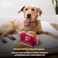 Vista 9 de Huxley & Kent Pajarita de Menta a Rayas para Mascotas Tamaño Pequeño Accesorio Navideño para Collar Pajaritas Divertidas para Perros y Gatos