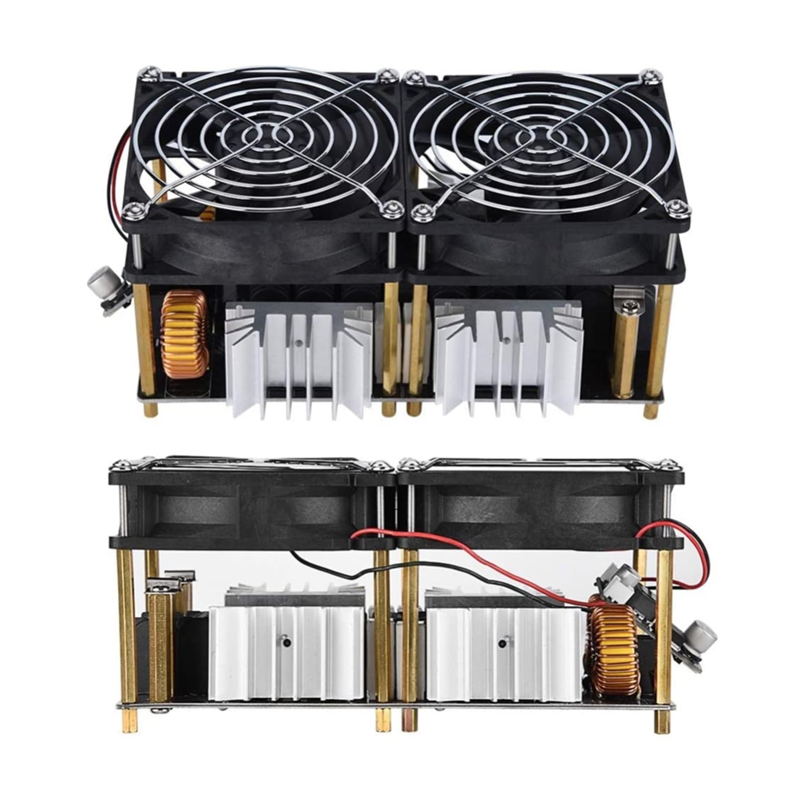 Nagrzewnica indukcyjna, 40A 12 V-48 V 1800 W ZVS moduł płyty nagrzewania indukcyjnego Flyback sterownik podgrzewacz DIY moduł nagrzewania indukcyjnego wysokiej częstotliwości