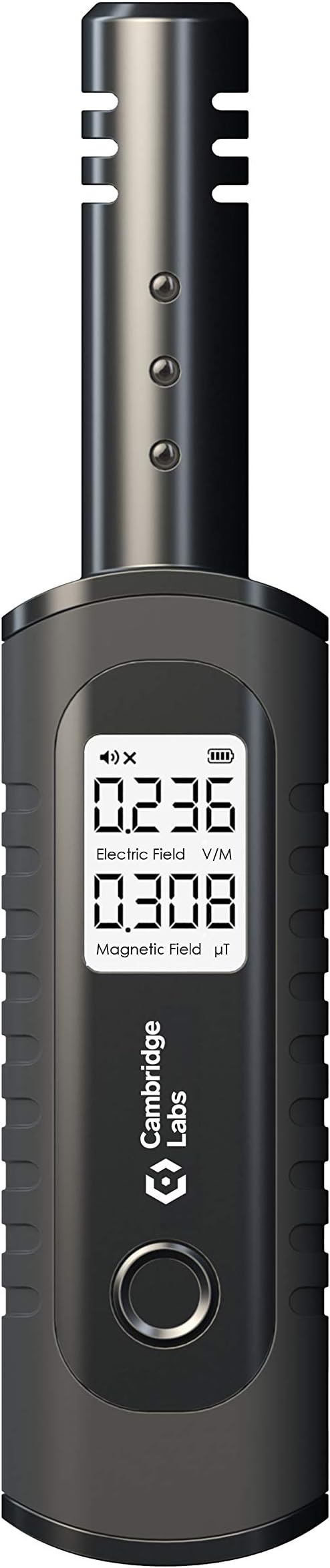 Rechargeable EMF Meter, Radiation Detector, Electromagnetic Field Tester, Smart Counter, Great Reader for The Home, Office Or Ghost Hunting, Handheld Digital Sensor, Black