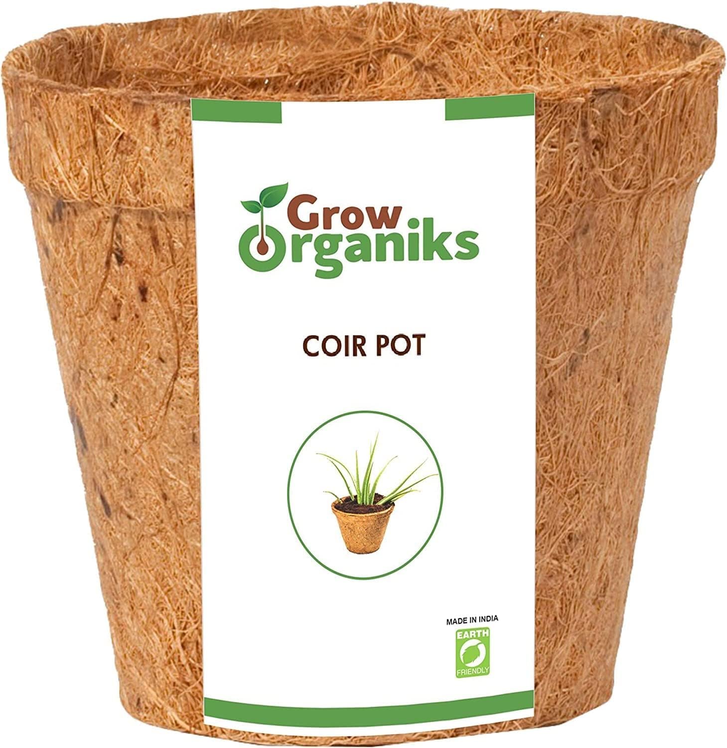 Grow Organiks (4 Inch, 12 Pack Coco Coir Plant Pots