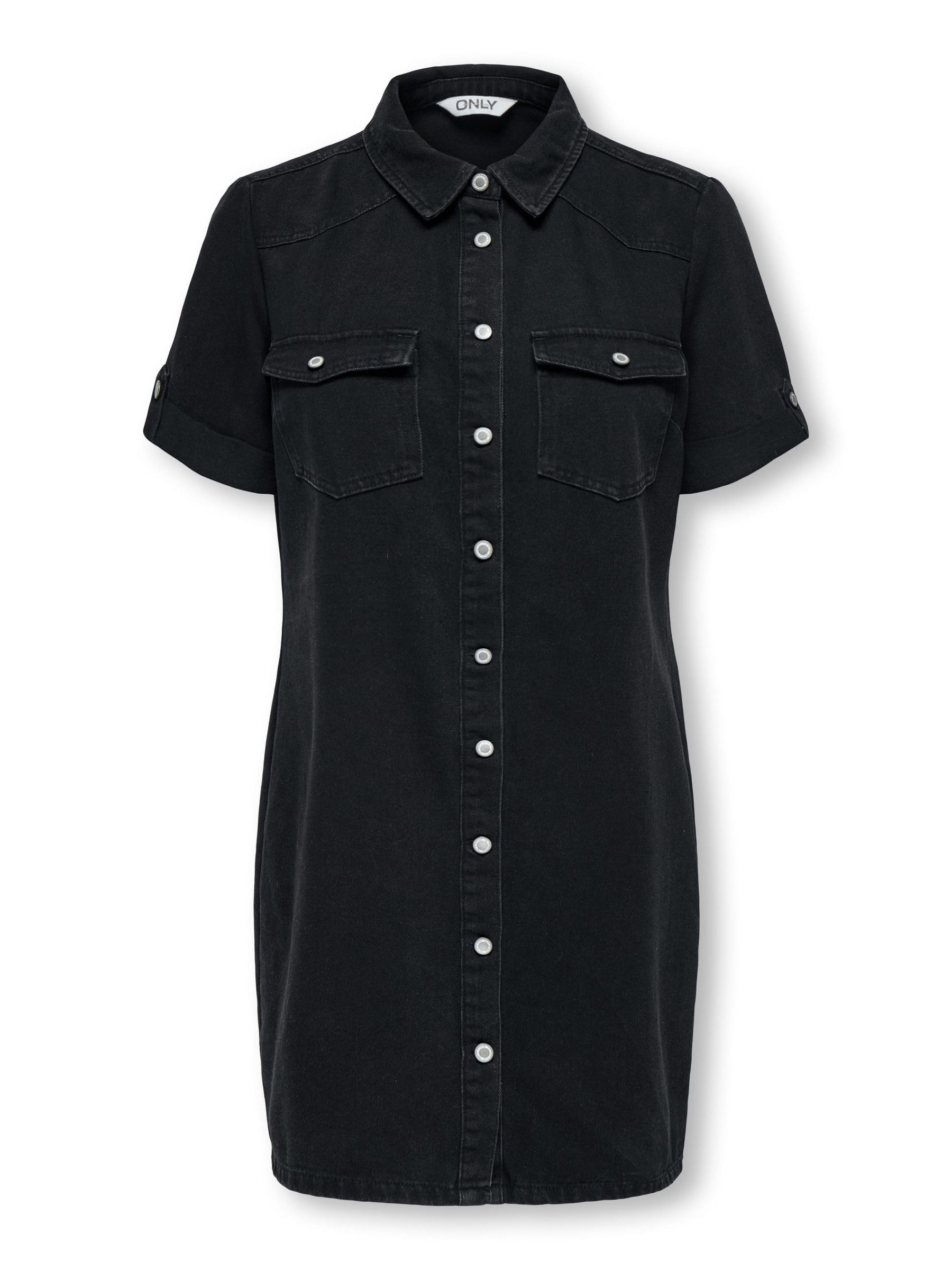 ONLY Onllisa S/S Dnm Dress Gua Onllisa S/S Dnm Dress Gua Mujer (Pack de 1)