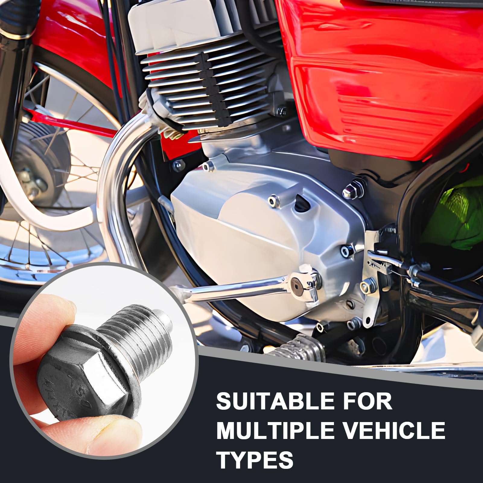 Magnetische Ölablassschraube M14x1.5 - Edelstahl Mit Kupferdichtringen Für Auto & Motorrad