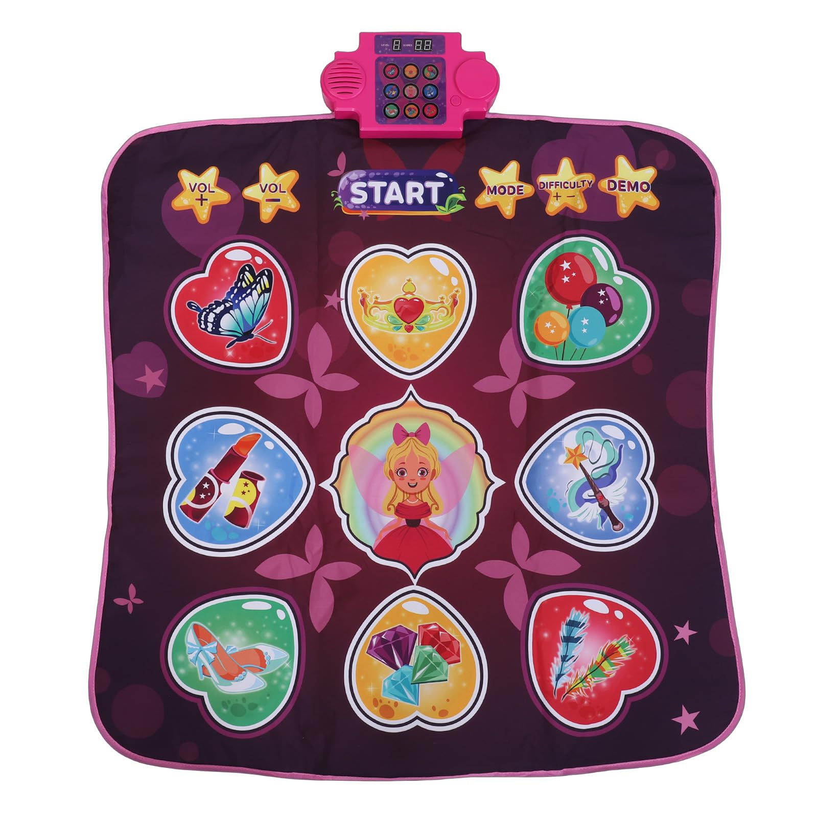 Diyeeni Tapis de Danse sans Fil, 9 Touches Antidérapant, pour Enfants