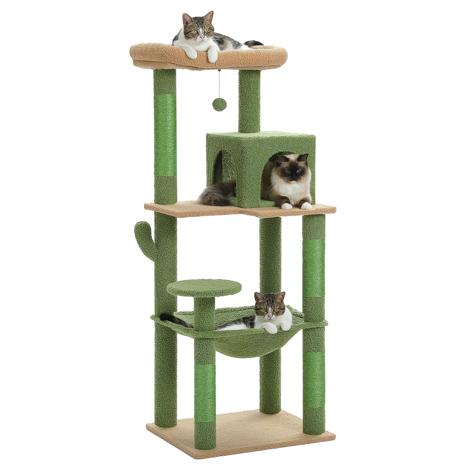 Amazon | PETEPELA(ぺテぺラ) キャットタワー 大型猫用 スリム