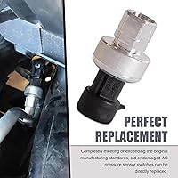Vista 5 de Eratus Pack-1 Sensor de presión de aire acondicionado para automóvil, 1.85 pulgadas de largo de metal + sensor de reacción sensible de plástico