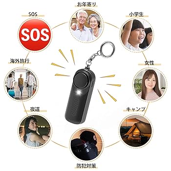 Amazon.co.jp: Ninonly 防犯ブザー 防犯アラーム 130dB大音量
