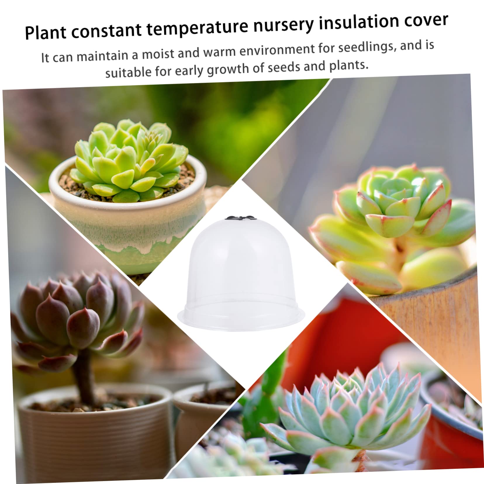 POPETPOP Cloches de Protection pour Plantes en PVC, Lot de 6 Pièces | Étiquettes de Jardin 10 Pièces et 18 Piquets de Fixation, Réutilisable, Résistance UV Couleur Aléatoire