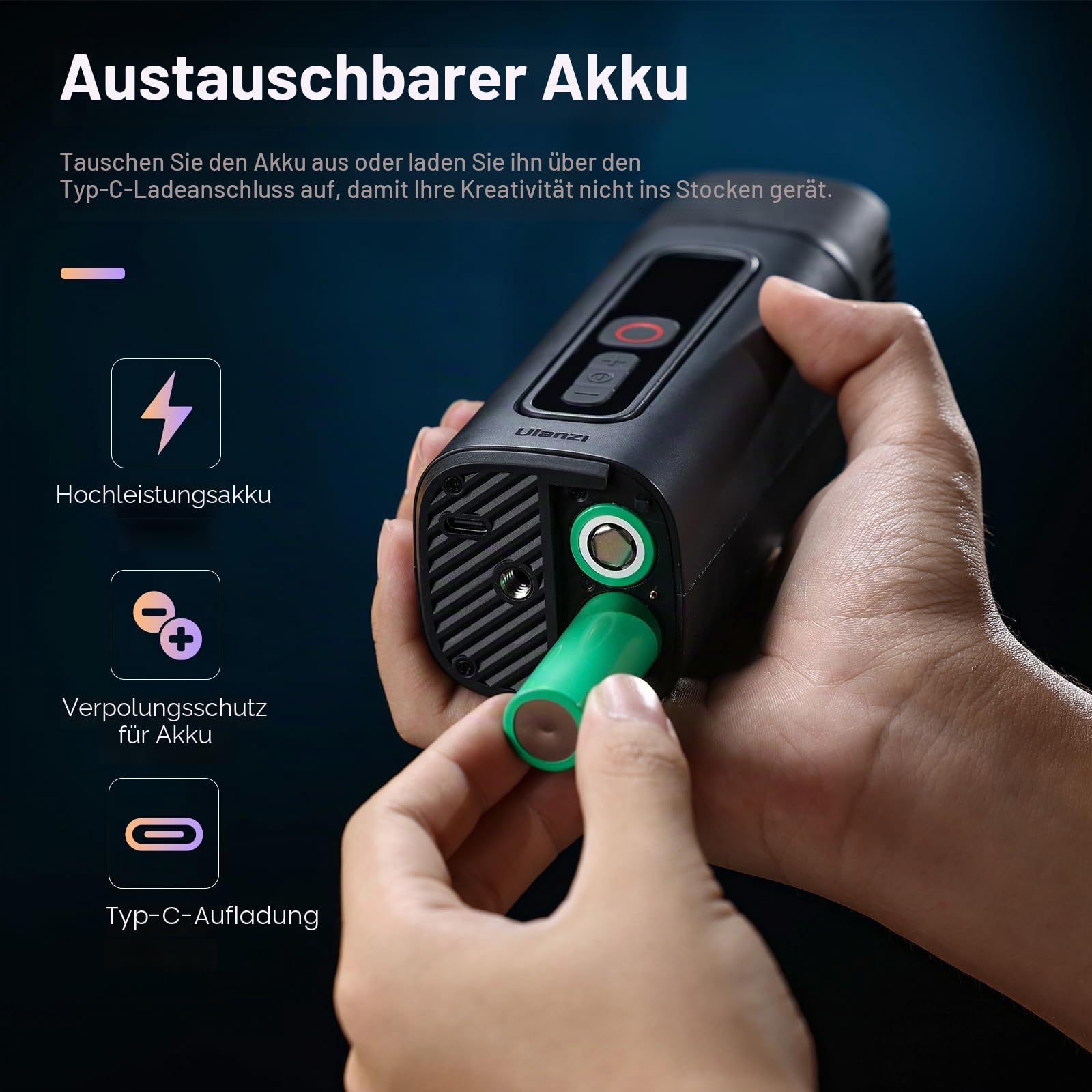Tragbare Rauchmaschine Handheld Nebelmaschine mit Fernbedienung Fogger - ULANZI FM01 FILMOG Ace Tragbare Nebelmaschine für Fotografie, Veranstaltungen im Freien, Partys, Bühneneffekte, Hochzeiten,
