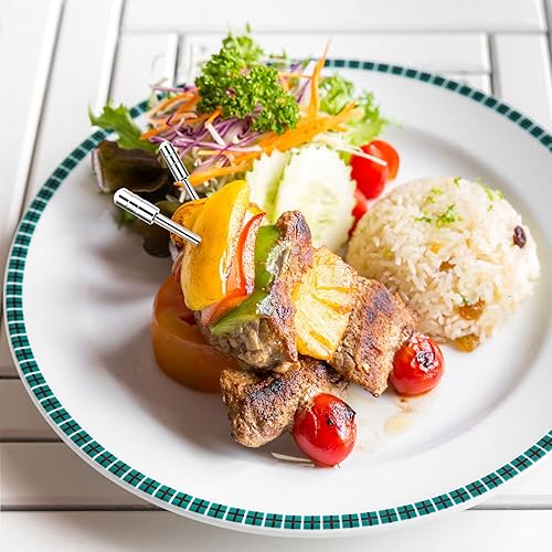 Miniatura 3 de 8 púas de cóctel de acero inoxidable, palillos de cóctel de acero inoxidable, pinchos de cóctel de metal reutilizables, aperitivos de olivas,