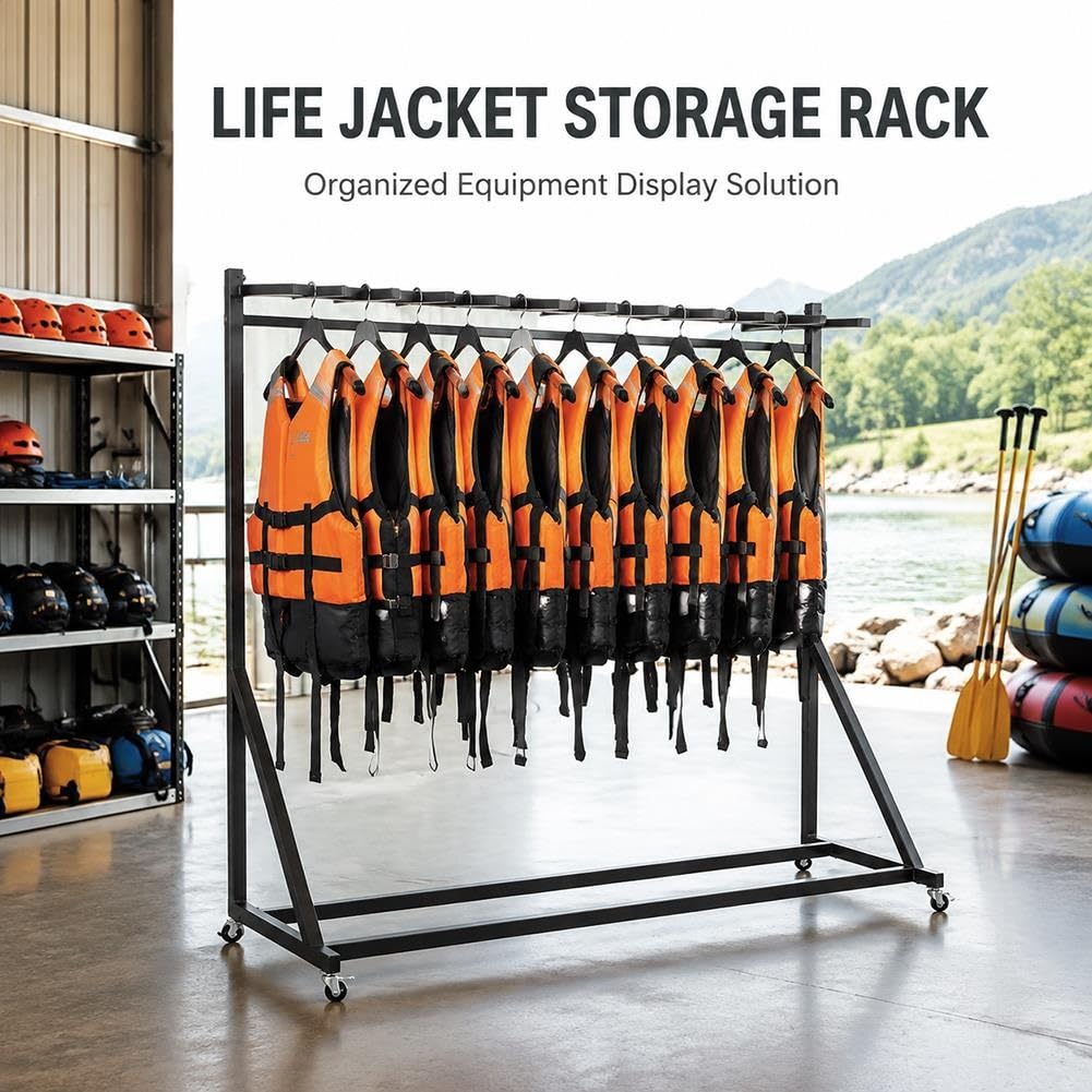 Support De Rangement Métallique pour Gilets De Sauvetage