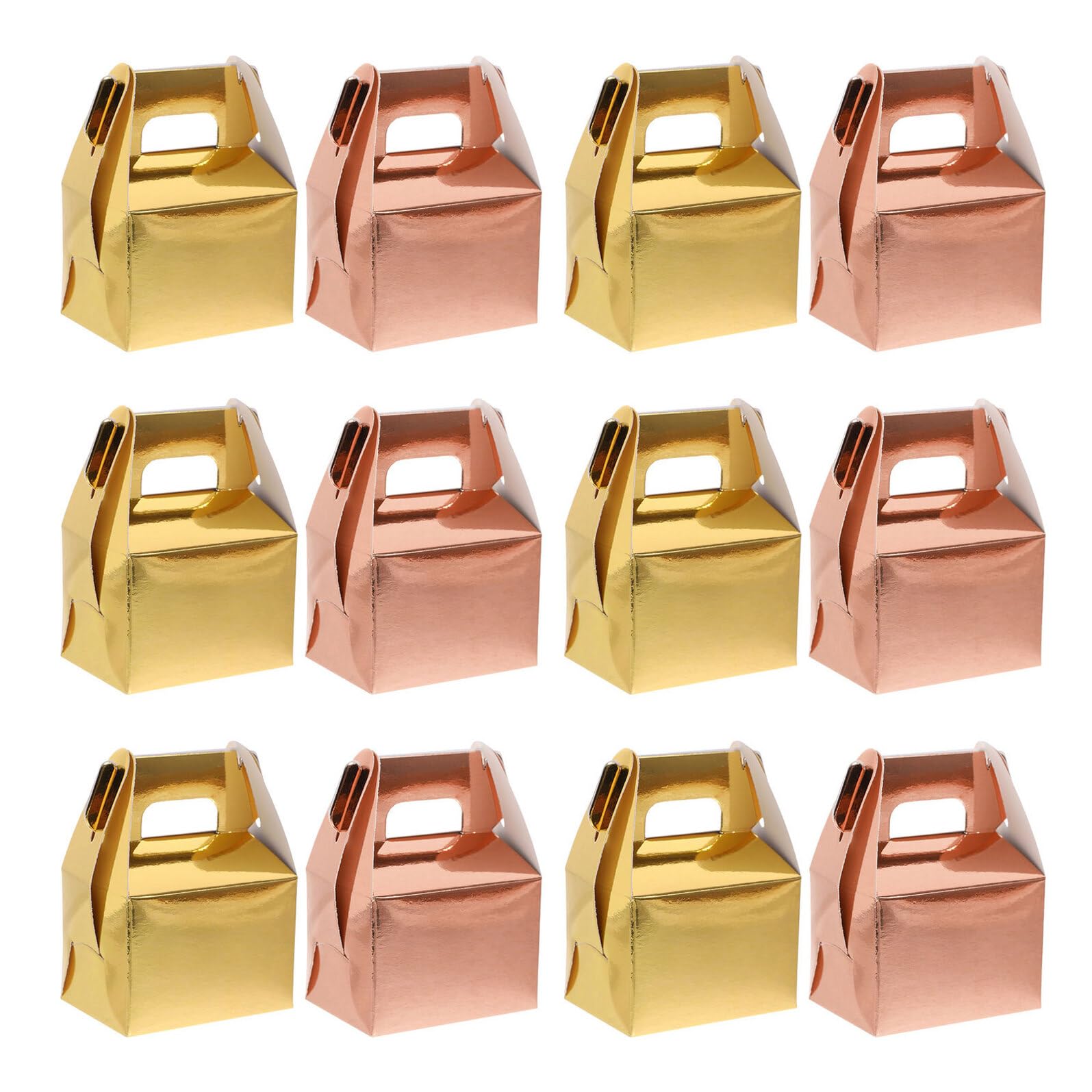 Scatole per Bomboniere Matrimonio 60 Pezzi Scatole per Caramelle in Carta con Manico 10X7 CM Confezione Elegante per Dolci Biscotti e Regali per Feste Bomboniere per
