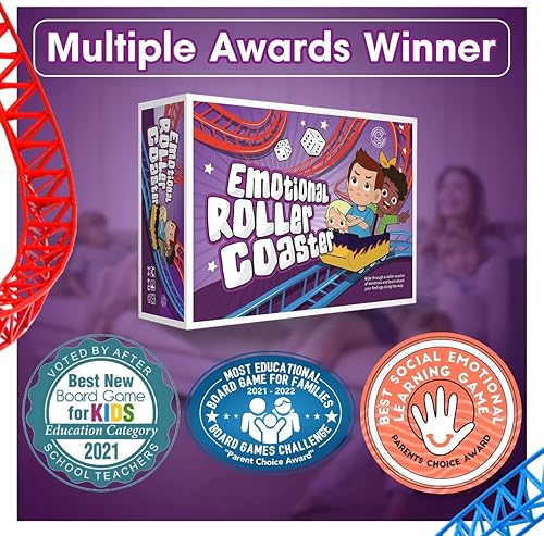 Miniatura 3 de Montaña rusa emocional | Juego de mesa de gestión de la ira para niños y familias | Recursos de aprendizaje de terapia | Juego de cartas de control