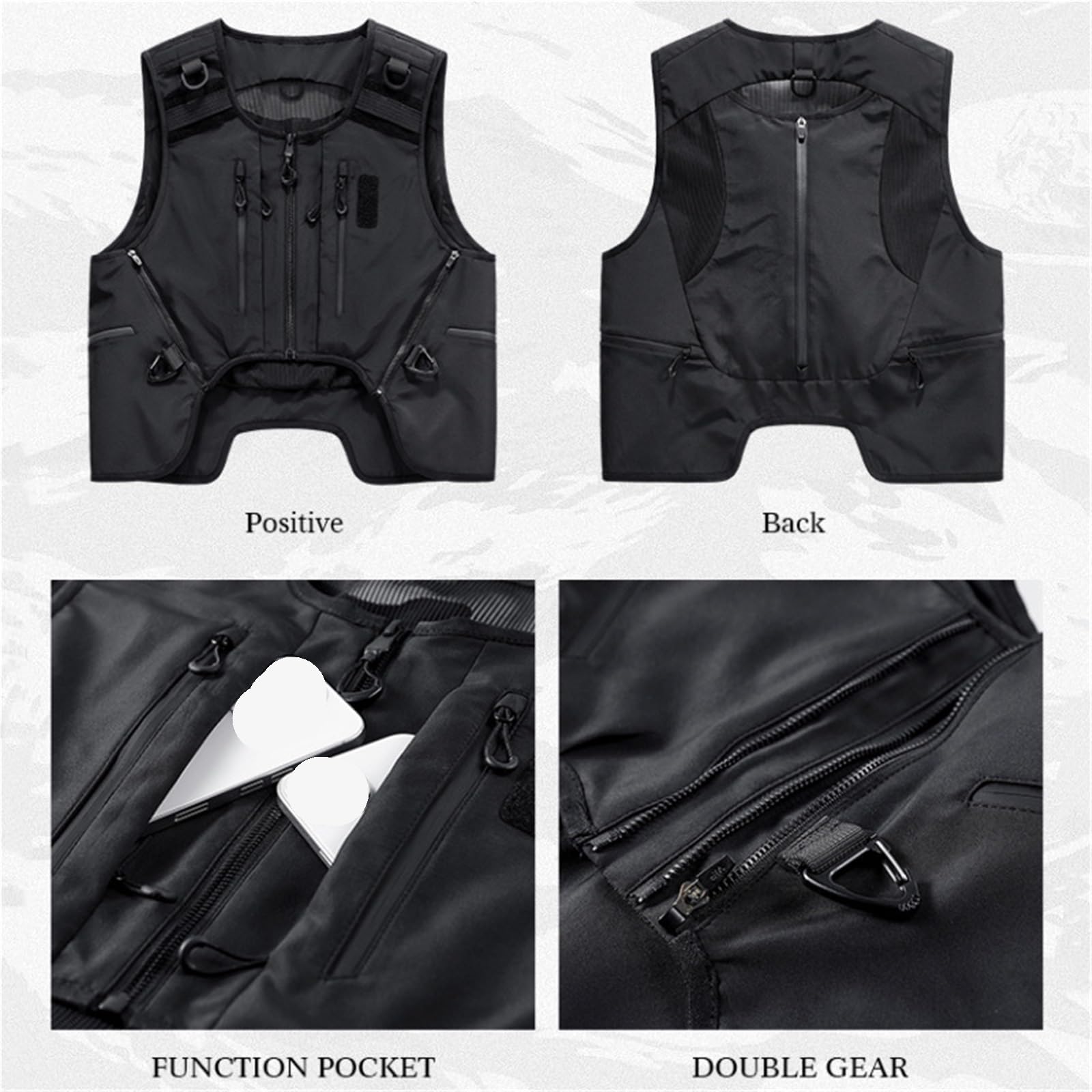 Multifunktionale Outdoor-Sport ärmellose Cargo-Jacken Männer Kleidung High Street Weste Für Jagd Angler