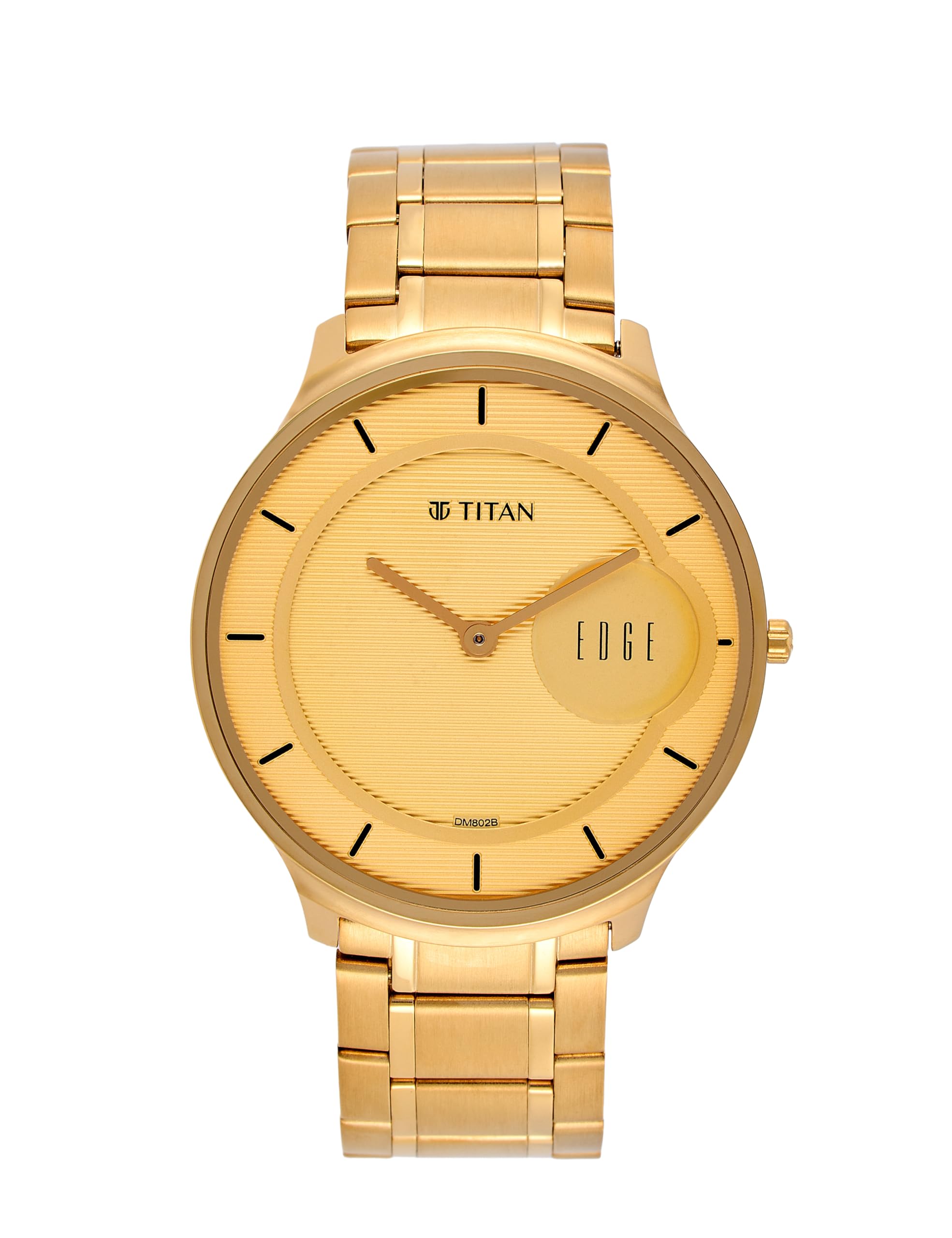 Edge Metal Golden Dial Stainless Steel Strap Analog Watch for Men-NS1843YM02/NT1843YM02-picture-28