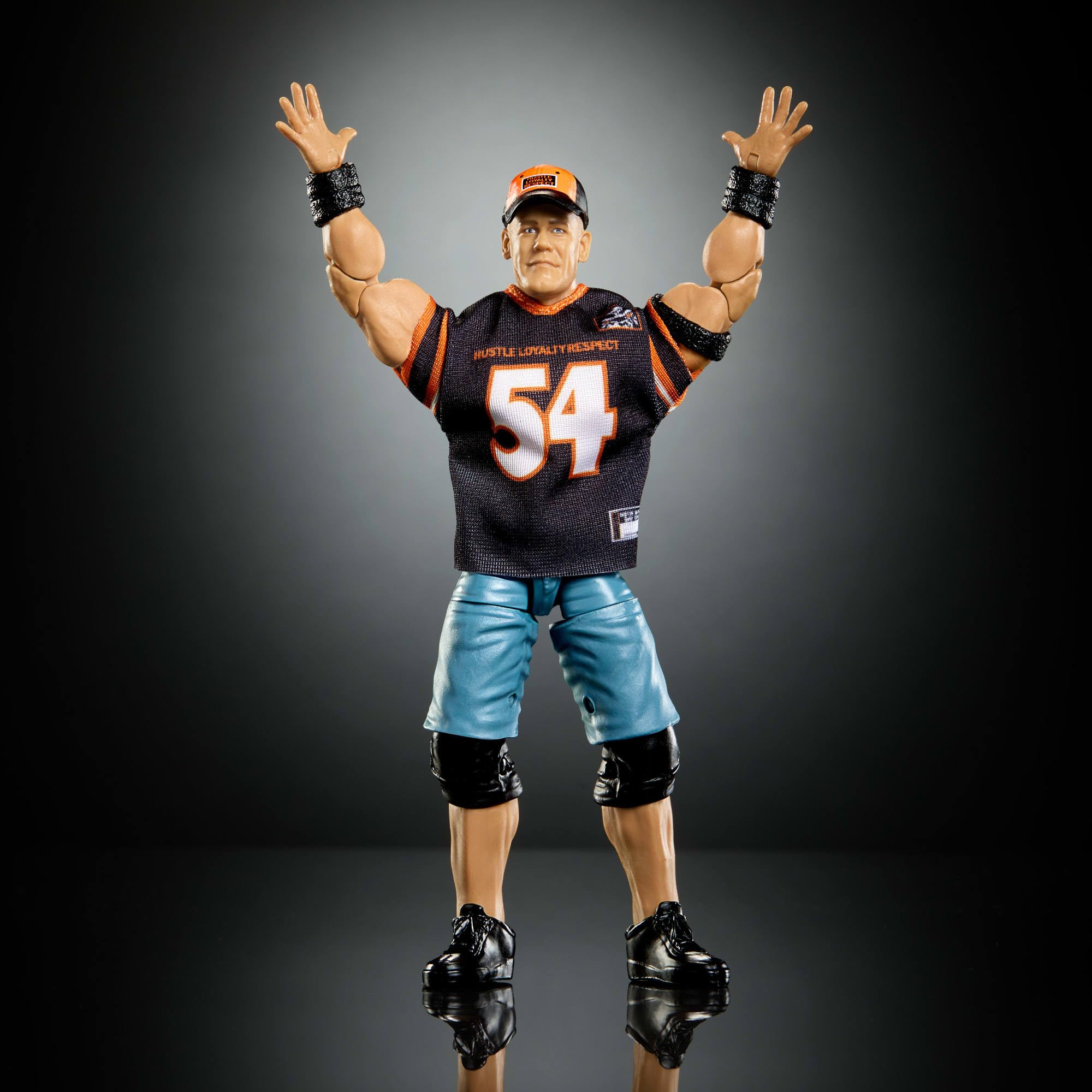 Mattel WWE Elite Collection Actionfigur und Zubehör, Premium Live-Event John Cena-Set, Wrestlemania mit Sam Roberts-Bauteilen, JHX77, [Mehrfarbig] | Premium Live Event Set, Wrestlemania, Zubehör inklusive, Sam Roberts Build-A-Figure Teile