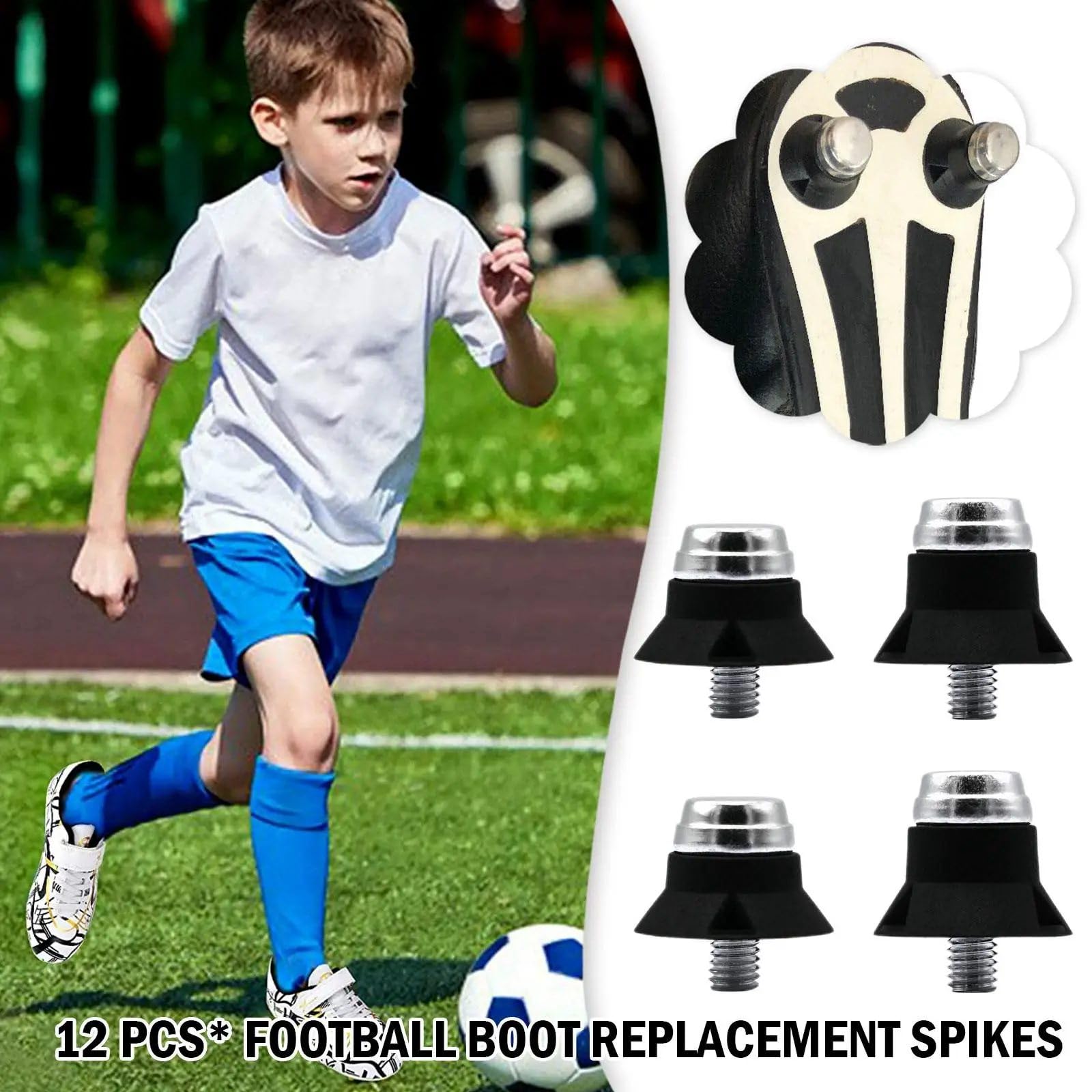 12 Tacchetti per Scarpe Da Calcio, Tacchetti per Scarpe Da