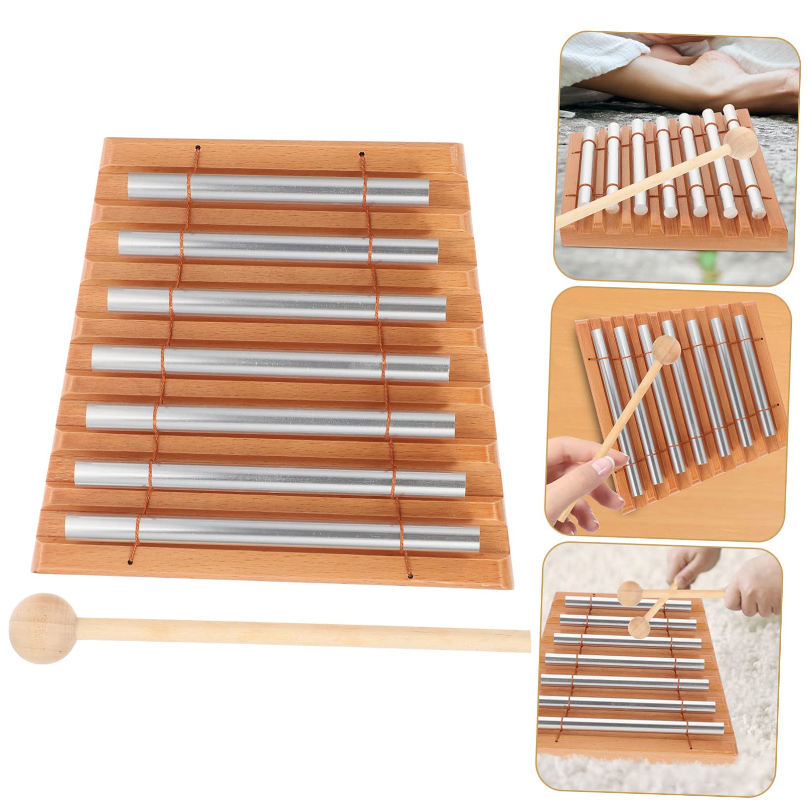 Strumento Percussione Campanello Ring Legno Metallo | Festa Scuola Decor, Strumento Musicale Percussione Campanelli, Campanelli Percussione