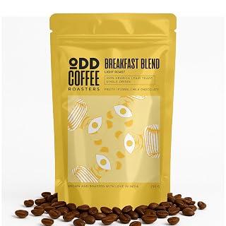 ODD COFFEE ROASTERS Breakfast Blend 100% Arabica Roasted Coffee Beans 500 gms Light Roast | AAA Grade Specialty Bean | Fruity, Floral & Milk Chocolate | Single Origin Whole Beans Coffee