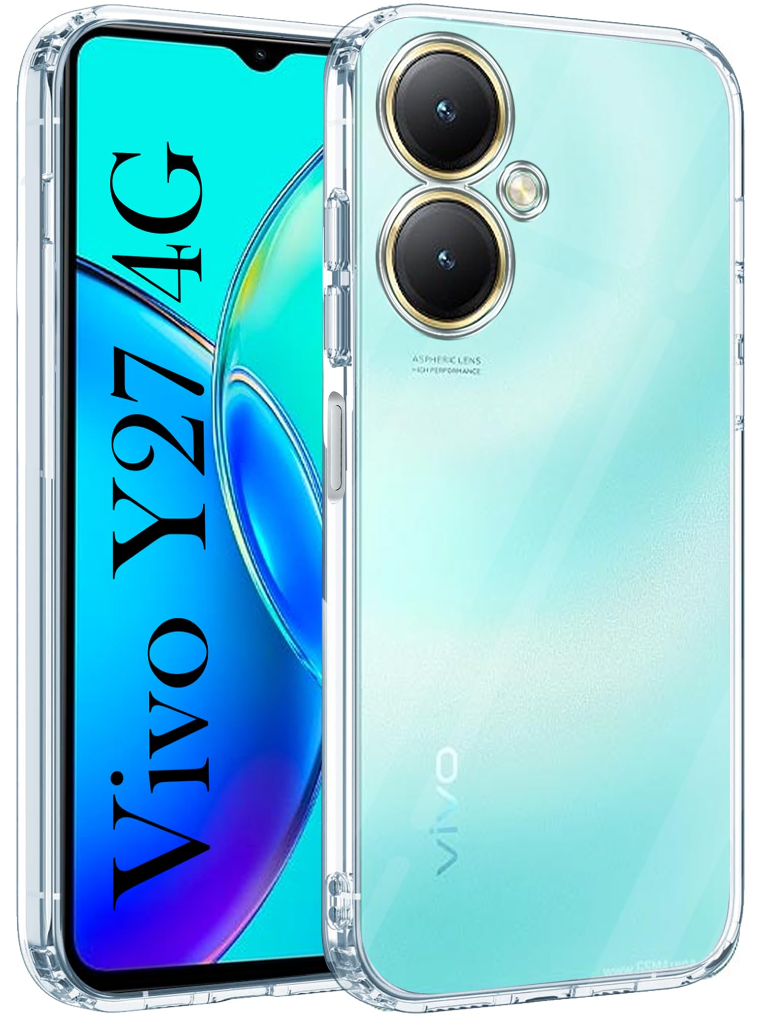 Jkobi Back Cover for Vivo Y27 (Silicone Clear Shockproof Case with Camera Protection | Soft and Flexible | Transparent) (B0CLM1MBG9) Amazon Price History, Amazon Price Tracker