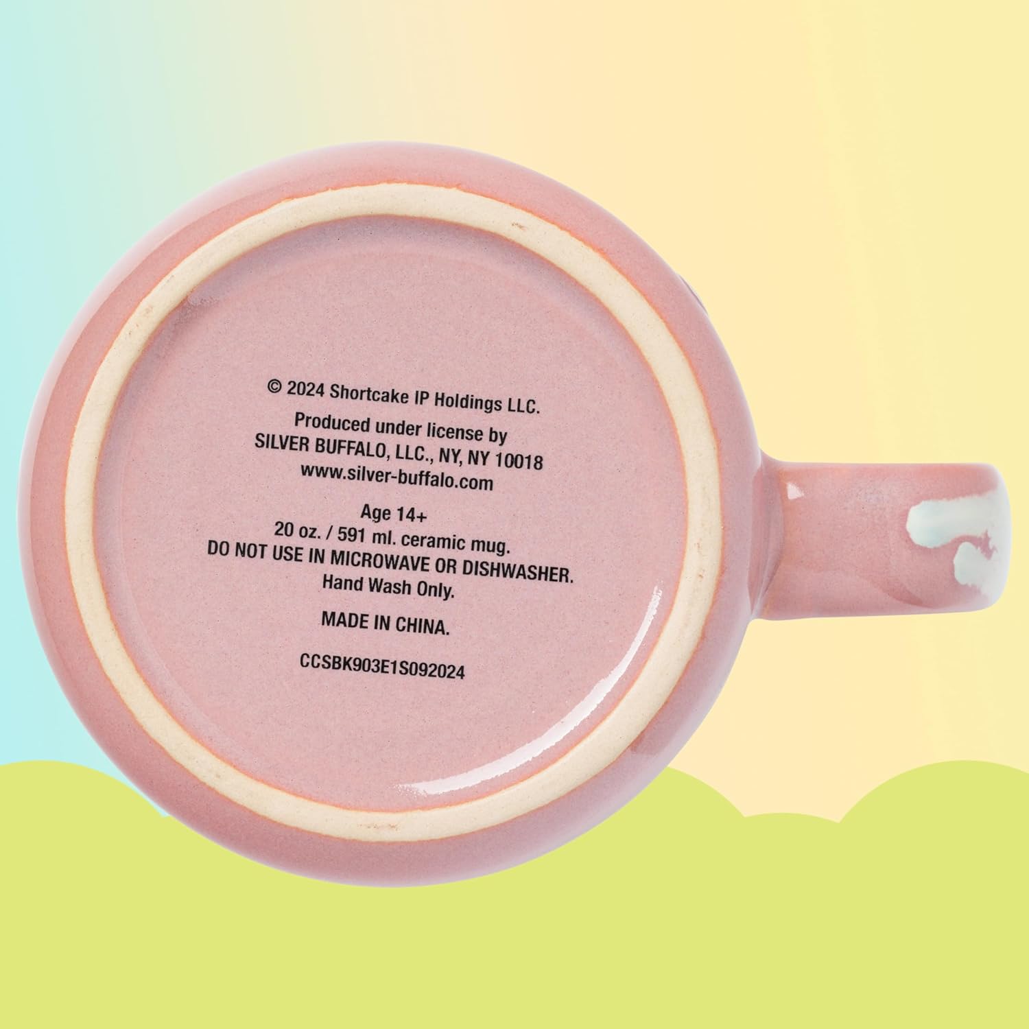 Silver Buffalo Strawberry Shortcake Drip Effect Ceramic Camper Mug with High Gloss Treatment, 20 Ounces - Image 7