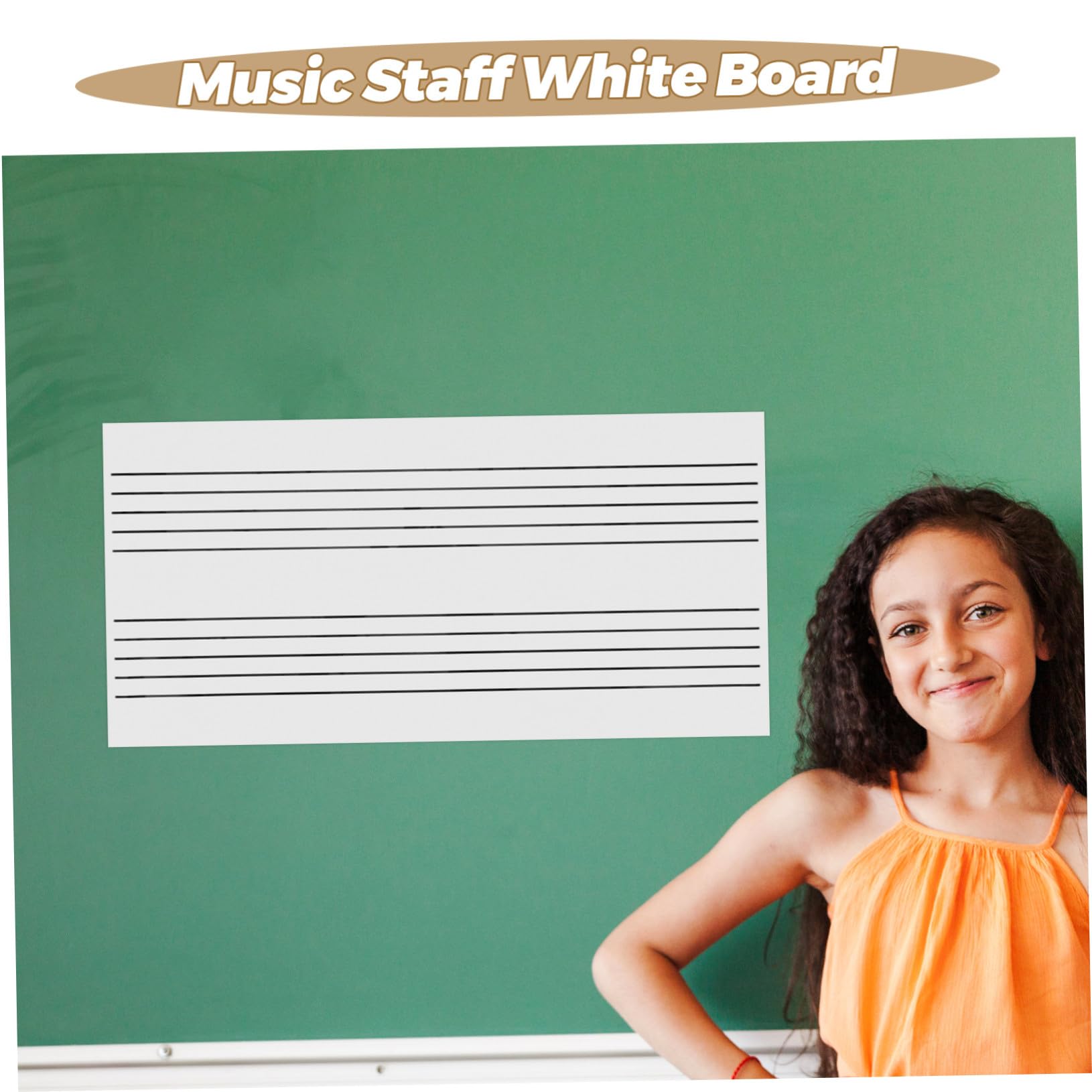 Magnetisches Musiknoten Whiteboard Notenzeile Tragbar Wiederverwendbar Trocken Abwischbar Robust Weiches Material Für Musikunterricht Klassenzimmer Persönliche Nutzung