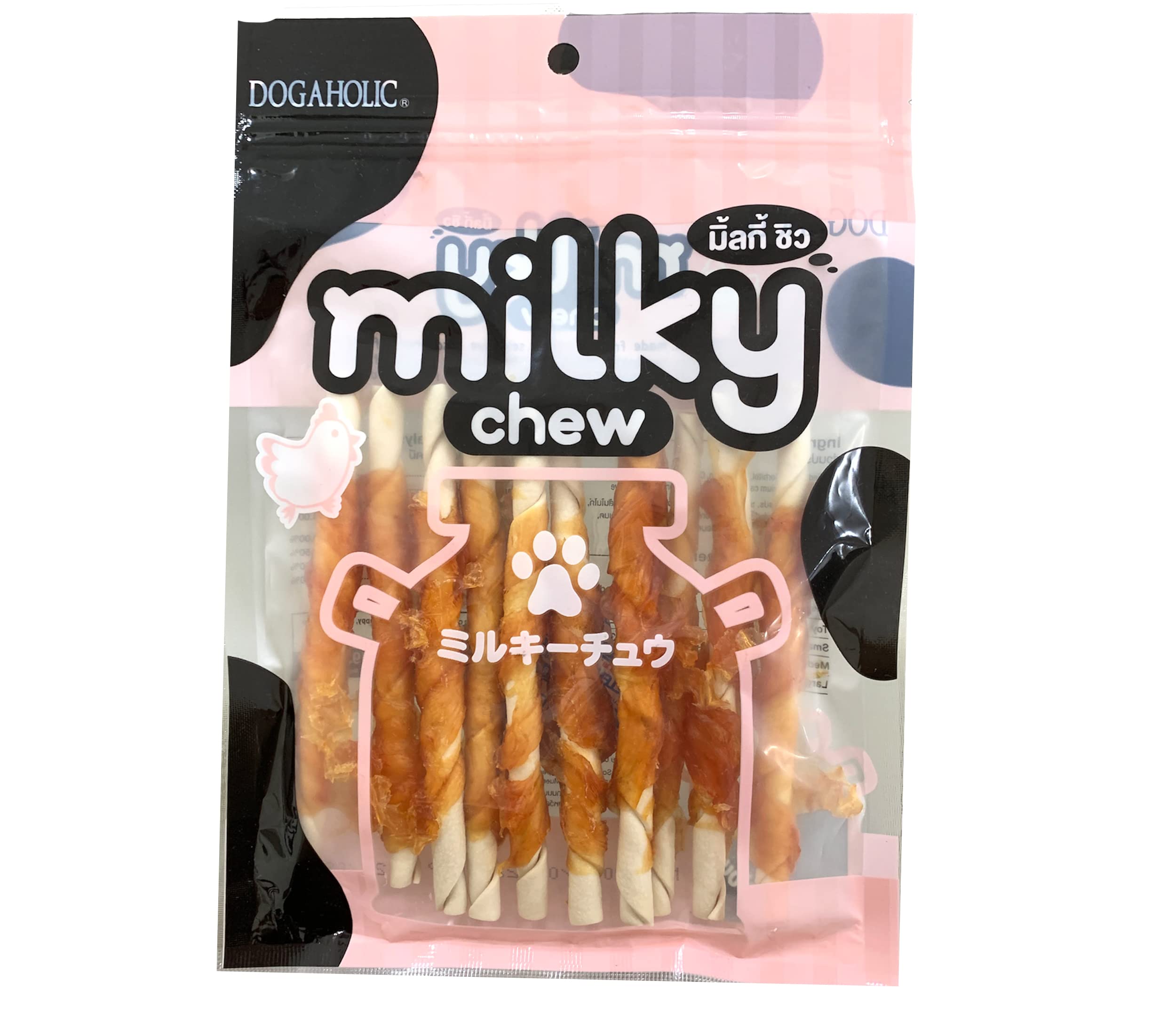 Dogaholic Milky Chew Dog Treats by For The Fur Kids (Chicken Stick Style) (B0C7KPTZDJ) Amazon Price History, Amazon Price Tracker