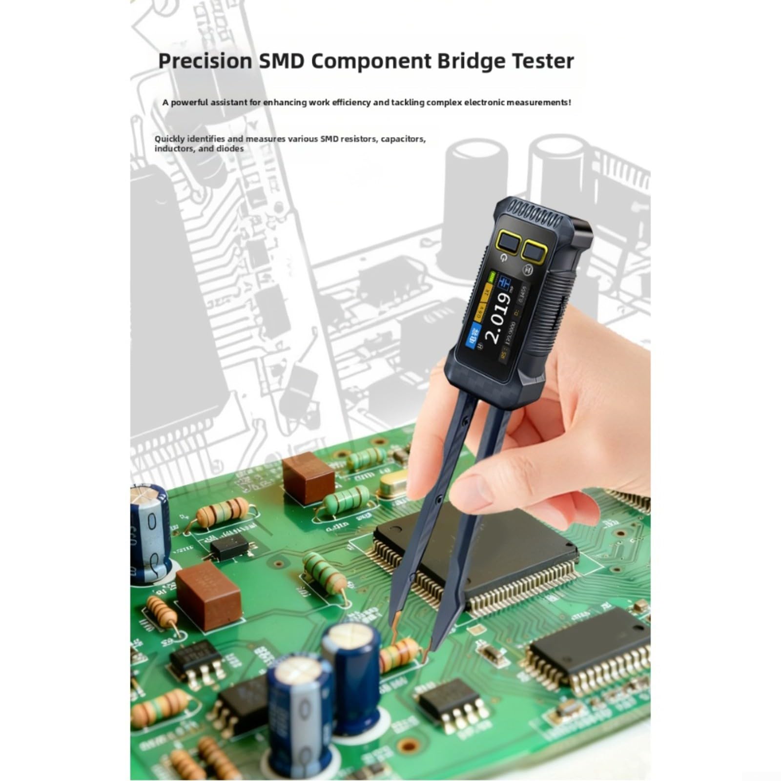JD-1795 LCR-Multimeter Mit Präzisionsmessung Für Widerstand Kapazität Und Induktivität Von Für SMD-Bauteilen Tragbares Design Mit Typ-C-Ladefunktion