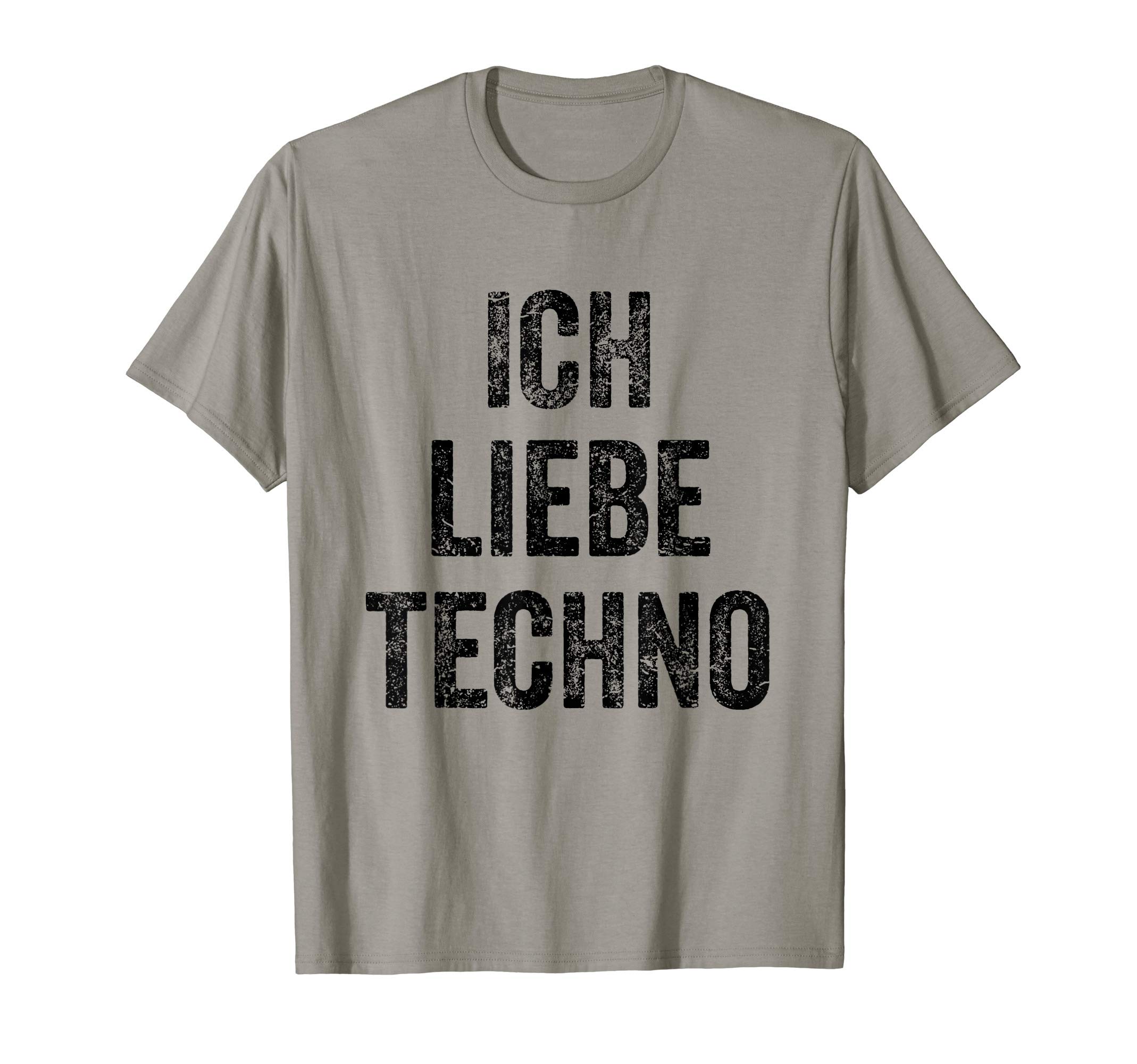Techno Rave EDM Tees & GiftsIch Liebe Techno Tee German Shirt I Love Techno T-Shirt