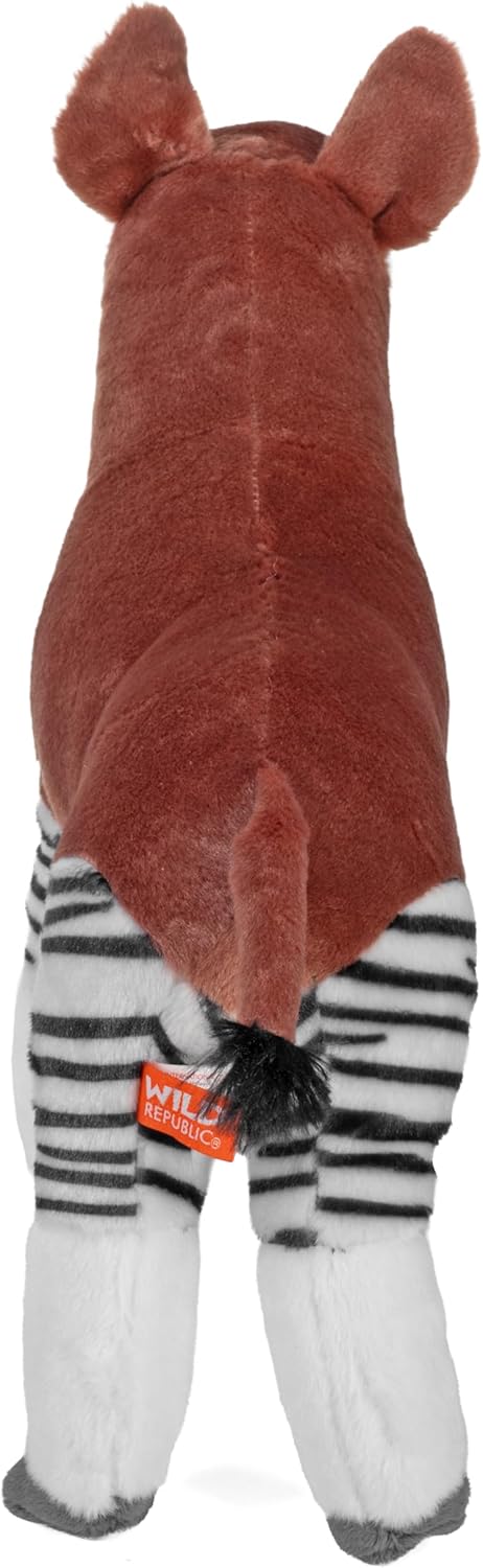 Wild Republic Okapi Plush, Stuffed Animal, Plush Toy, Gifts for Kids, Cuddlekins 12 Inches