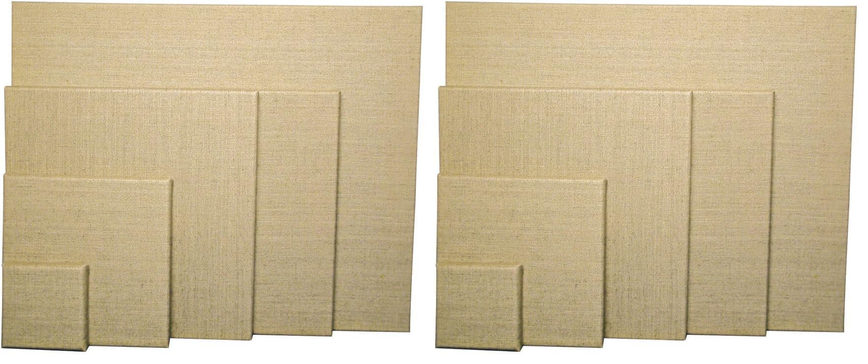 Châssis en bois entoilé Rayher 30x40cm avec toile de lin beige épaisse