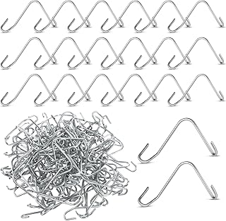 300 Pieces T Post Wire Clips, Galvanized Steel Fence Wire Tensioner, Convenient Pre-Cut Wire Ties, Wire Fence Clips for Securing Barbed Garden Highway Farm Sport Fences