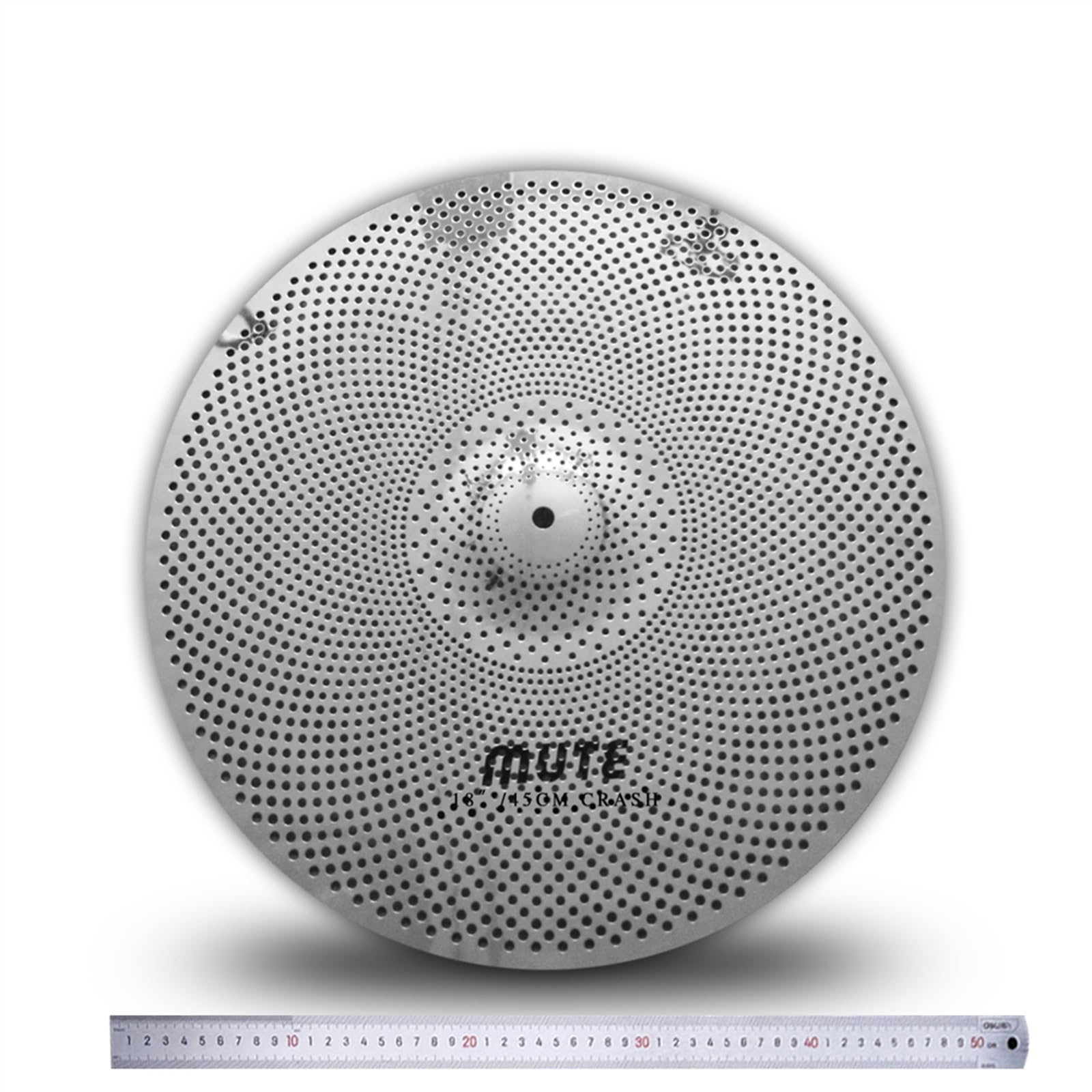 Cymbale Muette À Faible Volume De Couleur Argentée 14 '' Hi Hat + 16 '' Crash + 18 '' Crash + 20 '' Ride pour La Pratique Cymbales pour débutants