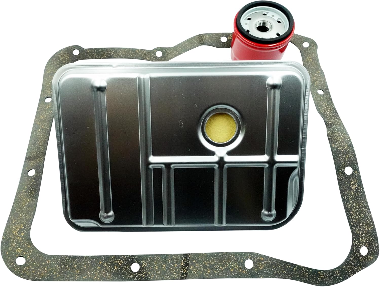 G118-KO DEEP PAN 6.6L DURAMAX Diesel LT1000, LT2000, LT2400 TRANSMISSION FILTER KIT With Cork rubber gasket and spin on filter 2001-2019 SHALLOW PAN | REPLACES 29542824, 29537268, 29539579