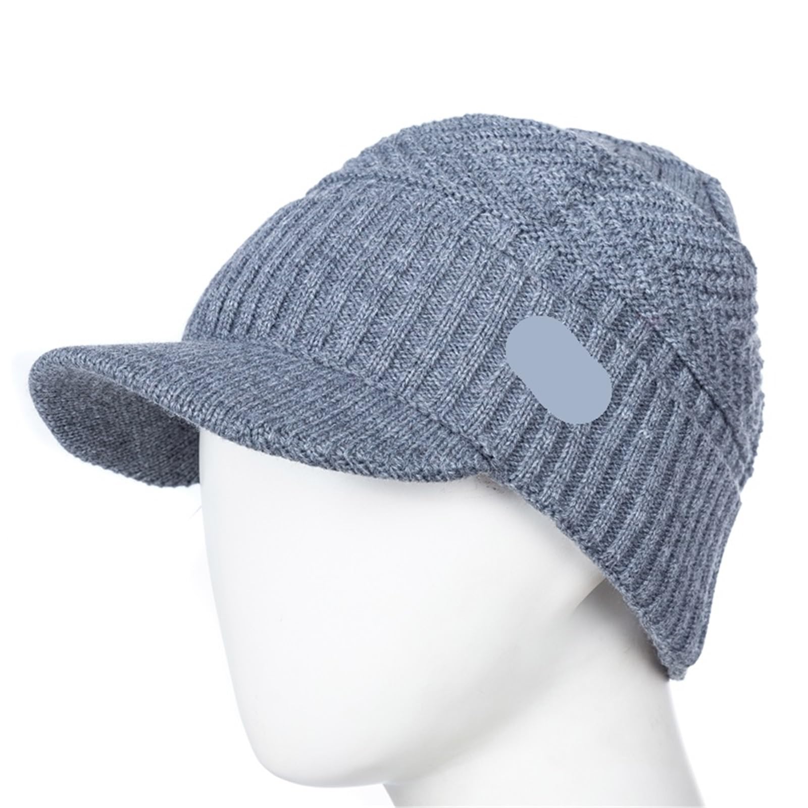 Gorros de invierno cálidos Unisex, gorro elegante con forro y ala gruesa punto for hombres mujeres, envío directo Para Invierno