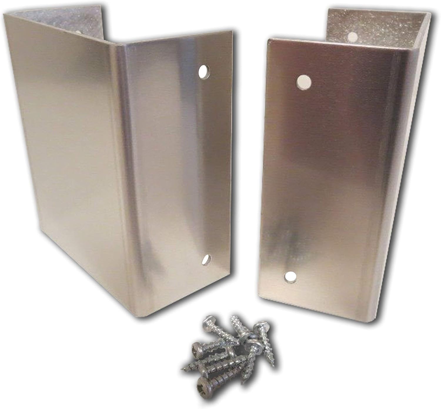 4x4 (3.5 x 3.5) Mailbox Post Protector Guard (Mill Finish) Wood Post