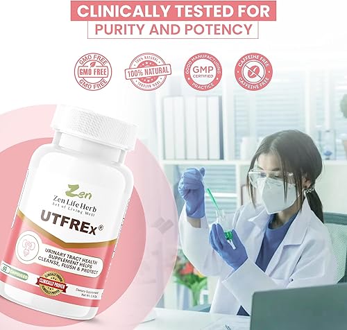 Miniatura 5 de ZEN LIFE HERB UTFREx - Acción rápida - Promueve la salud del tracto urinario apoya el sistema inmunológico y urinario saludable, sin vitaminas,