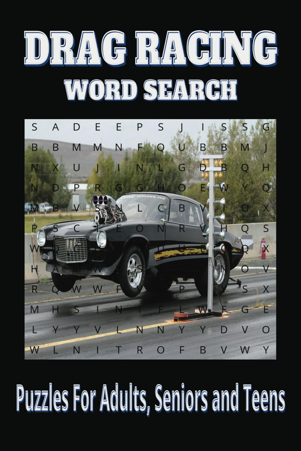 DRAG RACING WORD SEARCH: Drag racing word search with easy to read print, 6x9 inches 110 pages 50+puzzles