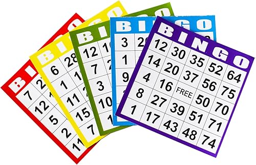 Miniatura 10 de SEETOOOGAMES Tarjetas de juego de papel de bingo - 1 tarjeta -100 libros de 10 hojas