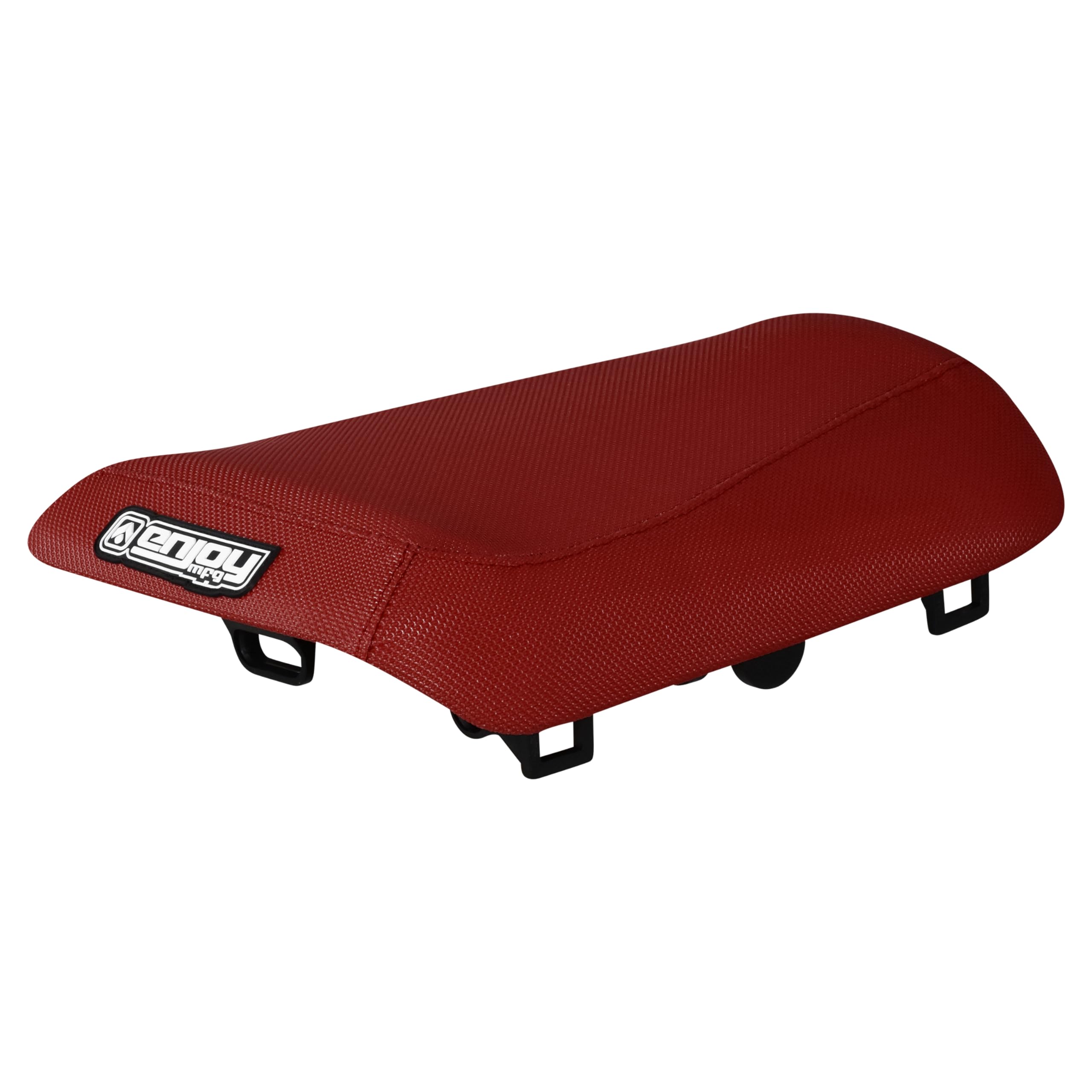 Enjoy Mfg Replacement Seat Cover For Suzuki RM125/RM250 (2001-2012) - Black/Yellow Ribbed Gripper