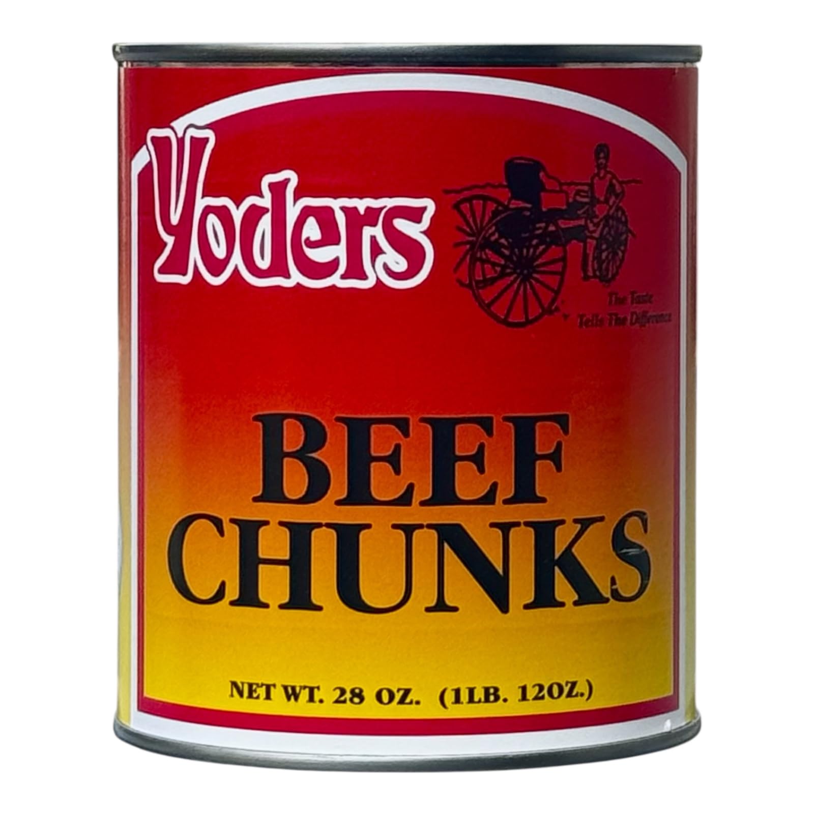 Yoder's Canned Premium Boneless Beef Chunks, 28 Oz(1 lb.12 Oz,1 can)