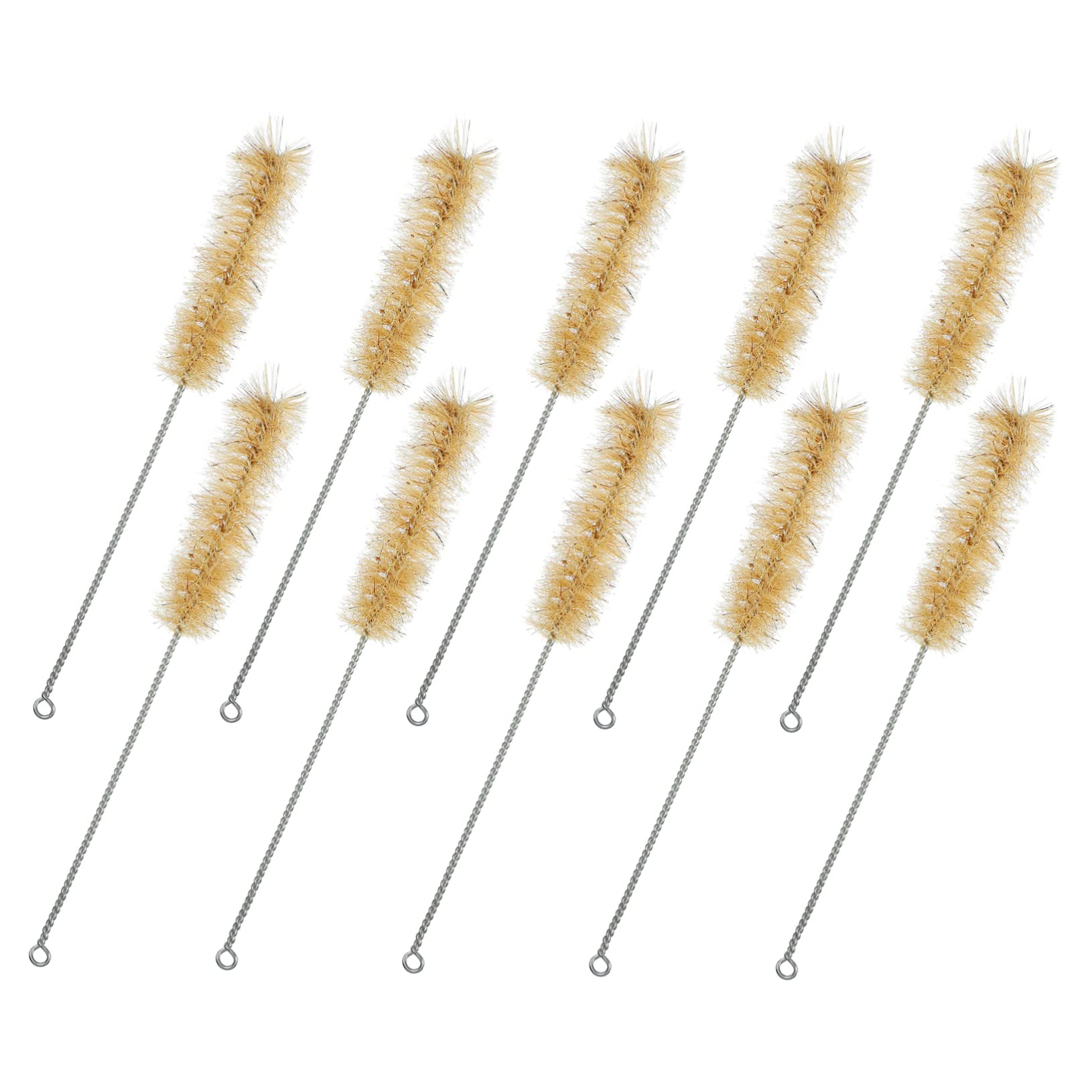 Beavorty 10pcs Chemistry Experiment Bottle Brush Long Straw Brush Glass Test Tube Brush Tube Cleaners Straw Cleaning Brush for Tube Nylon Tube Brush Tube Cleaning Brush