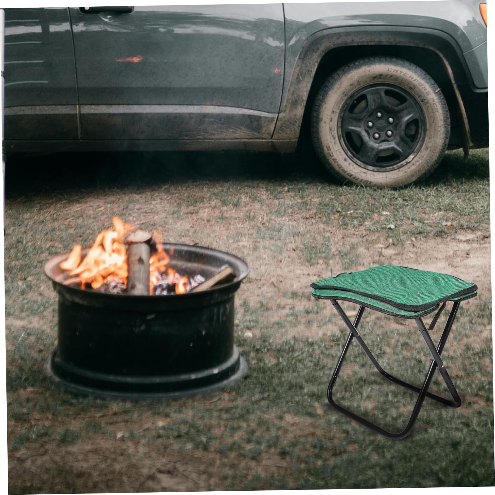 Toddmomy Sgabello Pieghevole da Campeggio Leggero in Alluminio Sedia Portatile Ergonomica per Pesca Giardinaggio Picnic e Outdoor e Facile da Trasportare