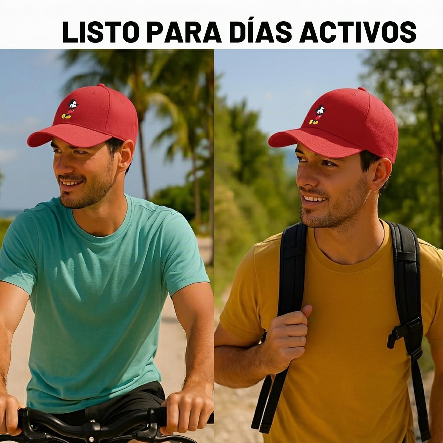 Disney Baseball Cap, Mickey Mouse Adjustable Hat For Adult - Gorra de béisbol Hombre
